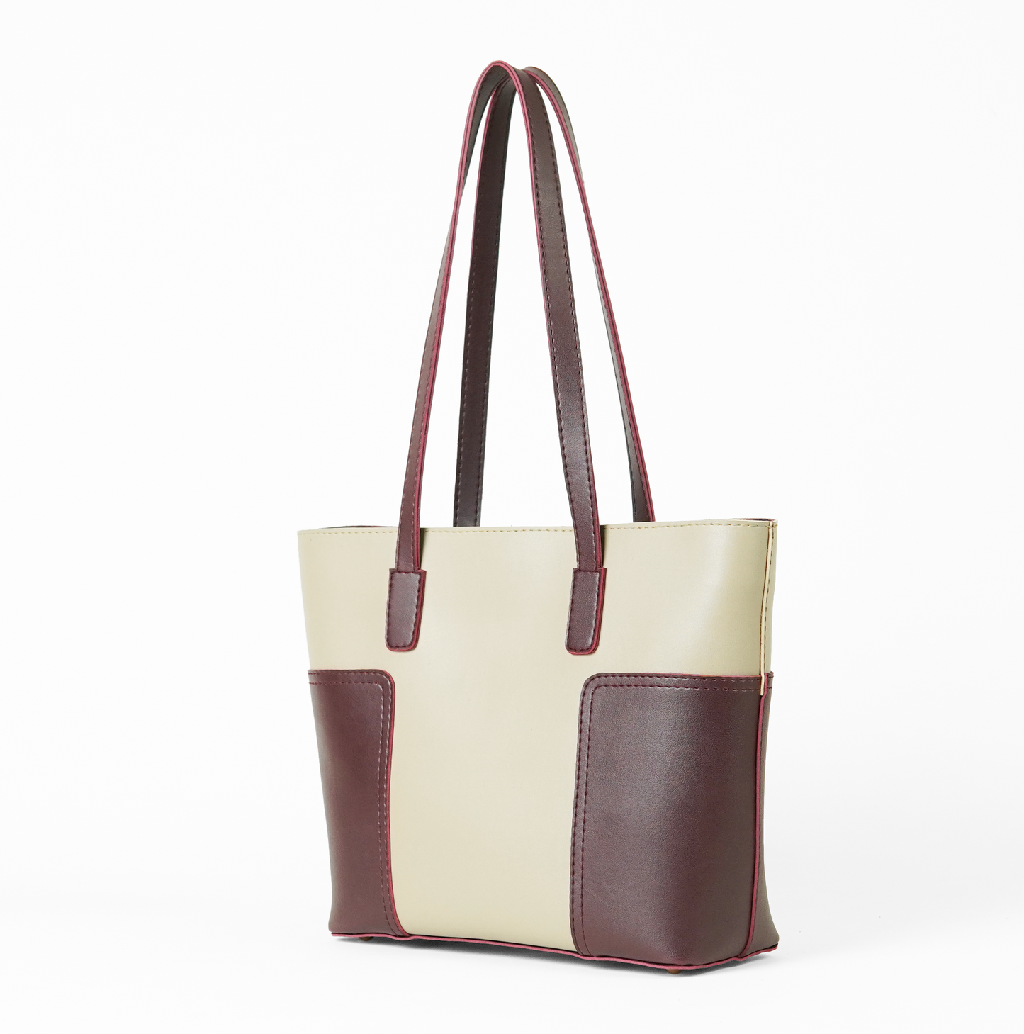 Butter Bag Beige & Maroon