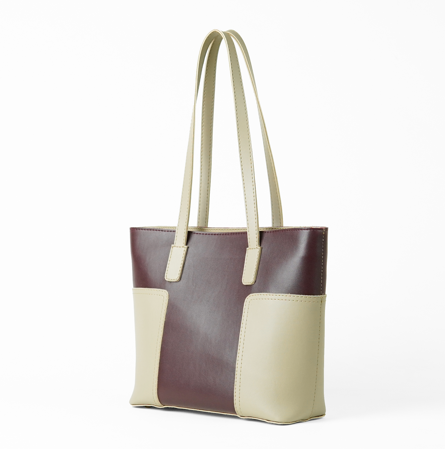 Butter Bag Maroon& Beige