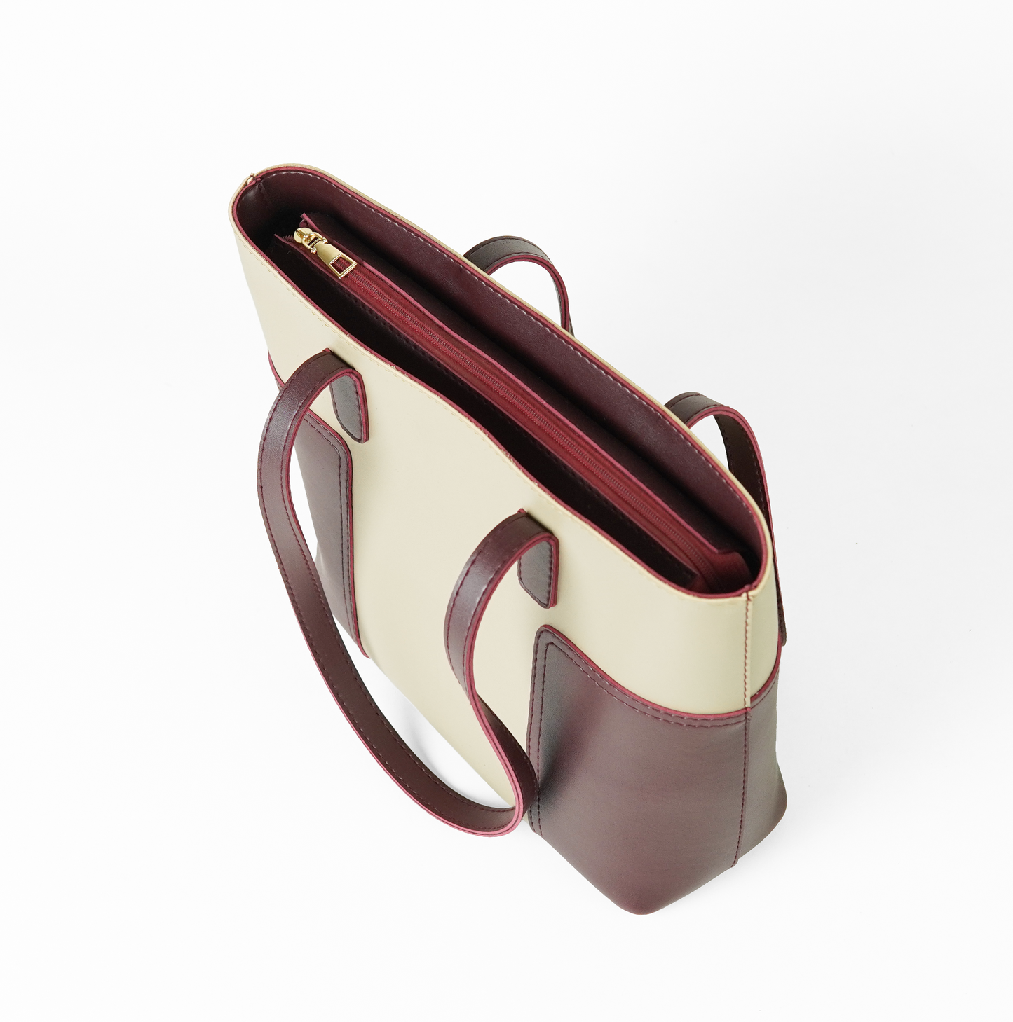 Butter Bag Beige & Maroon